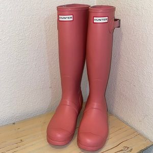 Hunter Rain Boots pink